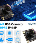 5MP USB Camera Module With 1944P 30Fps, Wide Angle M12 Fisheye Lens, IMX335 Sensor, Plug And Play UVC Webcam on circuit board