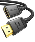 Heavy Duty HDMI Extension Cable 3.3 Feet Sweet Plug And Play Setup Next Level 8K At 60Hz And 4K At 120Hz with gold connectors.