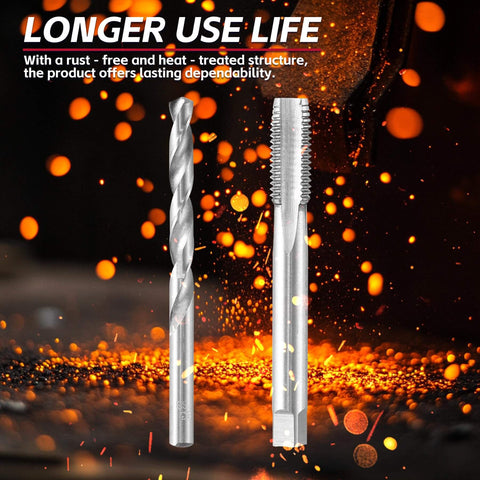 All In One Thread Repair Kit For Auto And Plumbing Projects With SAE And Metric Helicoil Inserts HSS Drill Bit Screw Tap