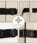 Keyless 3 Digit Rotary Lock For Cabinets And Drawers No Keys Needed Password Door Latch For File Cabinets Interior Doors