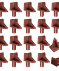 Straight Up Heavy Duty Brown Plastic Shelf Pegs 20 Count Offering Five Millimeter Diameter And Eight Millimeter Length For Bookcase Cabinet Hardware Plus Cupboard Shelves No Sweat Setup, shown in a group.