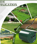 Heavy Duty 16 Inch Steel Lawn Roller With U Shaped Handle Water Or Sand Filled Garden Roller For Push Or Tow Behind Lawn Care