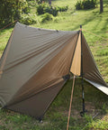 Ultralight 10X10Ft Waterproof Camping Tarp Shelter for Hammock and Tent set up in grassy area showing durable silnylon