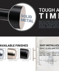 20 Pack Solid Steel Brushed Nickel Euro Style Bar Pulls For Cabinets Cupboards Drawers And Doors With 3 Inch Hole Centers And 6 Inch Overall Length Ideal Durable Hardware For Kitchen Bathroom Cabinets And Furniture P9311876BN details and finishes.