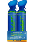 99.99 Percent Pure Oxygen On The Go Can With Mask, 10L Portable Oxygen Tank For Sports, Travel, Altitude, And Emergency Kits, 2 Pack