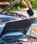 Heavy Duty Front Hood Gas Struts Built Tough As Nails For Toyota Camry 2018 To 2023 before and after installation comparison.