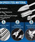 Killer Wood Carving Bits For Rotary Tools And Dremel Kit Accessories Featuring Precision Engraving Drill Heads Plus Cutting Wheels For Hardwood And Softwood Diy Crafts That Hit Different, showing high speed steel bits with sharp blades.