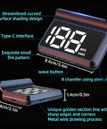 Clear Car Projection Display With Real Time Satellite Speed Tracking And Adjustable Brightness For Safer Driving, 3.4in size