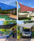 Rust Red Sun Shade Sail 20x31 Feet Rectangle Outdoor Canopy Blocks Up To 95 Percent UV Rays over yard