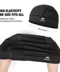 Cooling Skull Cap Liner for Helmets lightweight mesh under helmet cap for cycling and motorcycle, black, one size fits all