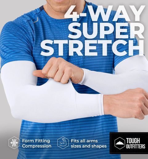 UV Arm Sleeves For Men And Women Stay Cool With Sun Protection Compression Cooling Sleeve For Golf Baseball Running