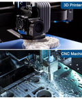 3D printer and CNC machine using 2 Pcs MGN9 300mm Linear Guide Rail Kit With 2 MGN9H Carriage Blocks And 2 Mini MGN12 Guides.