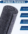 Rock Solid Thermal Dishwasher And Lowkey Quiet Pipe Insulation Wraps Matte Grey Foam Roll 24 By 60 Inch, rolled acoustic foam for sound insulation.