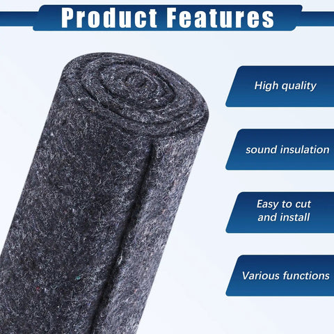 Rock Solid Thermal Dishwasher And Lowkey Quiet Pipe Insulation Wraps Matte Grey Foam Roll 24 By 60 Inch, rolled acoustic foam for sound insulation.