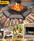 Heavy Duty 20 Inch Fireplace Grate For Wood Stoves And Fireplaces used in multi-use settings with firewood