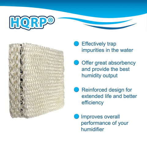 2 Pack Humidifier Wick Filter Replacement For Duracraft And Kenmore Humidifiers with features listed on the right