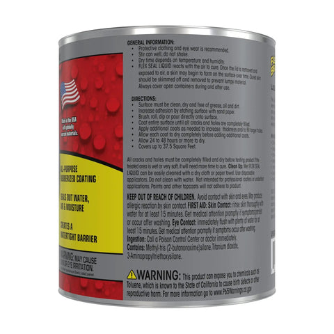 Liquid Rubber Coating Sealant For Waterproof Flexible Breathable UV Resistant Surfaces Ideal For Roof Repair Basements RVs Campers Trailers Marine EPDM Masonry Gray 32 Oz