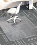 Clear Office Chair Mat For Carpeted Floors 36 By 48 Inches 0.09 Inch Thick With Non Slip Studded Bottom in office setting