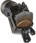 Close-up of N620 Heavy Duty Liquid Drain Valve for 30 Gallon and 55 Gallon Vacuum Drums; rugged industrial-grade component.