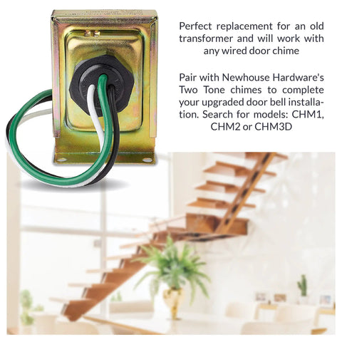 Doorbell Transformer 16V 10VA Wired Replacement For An Old Unit With No Fuss Install Threaded Hub Mount For Quick Outdoor Or Junction Box Setup Chime Power Upgrade