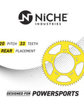 Drive Sprocket And Chain Kit For Kawasaki KLX110 And Suzuki DRZ110 Front 14T Rear 33T 420VMX XRing details