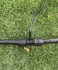 Half Inch Drip Irrigation Fittings Kit For Half Inch Tubing 18 Pieces Tees Switch Valves T Connectors on lawn