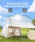 Inflatable Camping Tent With Detachable Top For All Season Weatherproof Outdoor Shelter Built For Stargazing And Night Sky Watching