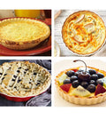 Assorted baked goods on display using Heavy Duty 5 Inch Mini Pie Pans Pack Of 50 Disposable Aluminum Tart Tins.
