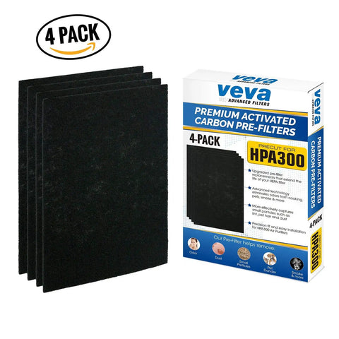 Precut Carbon Activated Pre Filters For HPA300 4 Pack Premium Dust Reduction box and filters