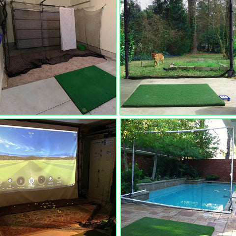 Beefy 10x10ft Heavy Duty Golf Practice Net with High Impact Nylon Netting for indoor and backyard driving range setup