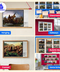 10 Poster Set Of American War Paintings For Social Studies Classrooms And K-12 Teachers, 12 X 18 Inch History Posters Displayed