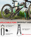 26 Inch Rear Wheel Electric Bike Conversion Kit With 48V 1000W Hub Motor 3 Mode Controller With PAS showcased on a bike.