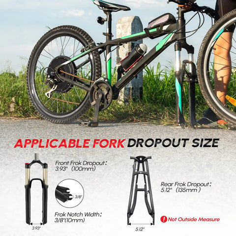 26 Inch Rear Wheel Electric Bike Conversion Kit With 48V 1000W Hub Motor 3 Mode Controller With PAS showcased on a bike.