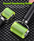 Two Size Car Sound Deadening Roller For Auto Audio Install PU Wheel Seam Roller With Wooden Handle Noise Insulation Roller