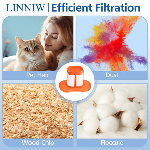 Wasable Vacuum Filter for Handheld Vacuums Beast Mode compatible with HHVK series models, removes pet hair, dust, wood chips, floccules