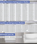 Fridge Door Bin Replacement AAP73252202 Fits Many Refrigerator Models Durable Plastic Storage Bin compatibility list