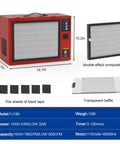 Portable Tabletop Air Filtration System For Woodworking 580-780 CFM Movable Dust Collector With Boss Vortex Fan shown with parts