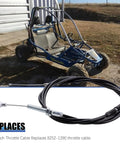 75 Inch Go Kart Throttle Cable Kit For Predator 212cc 196cc GX200 GX160 6 5hp Engine Replaces 8252 1390 in package