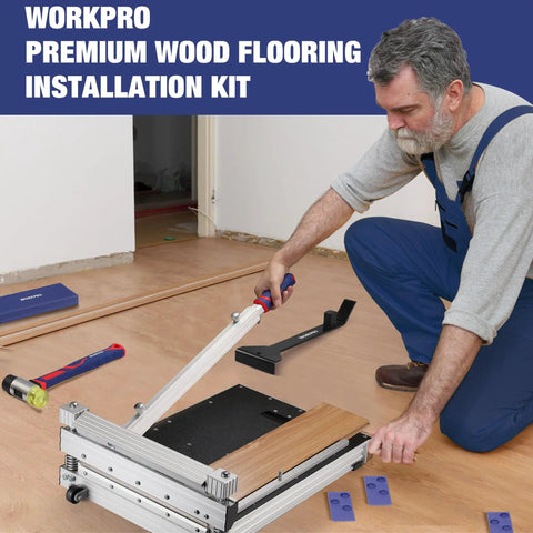 Laminate Flooring Installation Kit With Rubber Mallet And Fiberglass Handle 17 Inch Heavy Duty Pull Bar And Pry Bar Solid Tapping Block