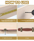 Installation steps for Brown PU Leather Drawer Pulls Set Of 6 with Iron Backing Plate and screws