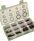 Oil And Fluid Resistant O Ring Kit Black Nitrile Rubber 90A Durometer Includes 12 Sizes Pack Of 200 In A Portable Plastic Case