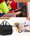 Carrying Case For Klein Tools 80101 ET310 AC Circuit Breaker Finder And Electrical Test Tools, featured with electricians at work.