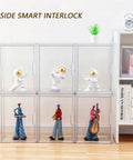 Clear Acrylic Purse Organizer Set For Closet With Magnetic Door Large See Through Handbag Display Boxes 3 Pack Storage Boxes