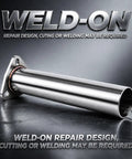 Hot Rod Ready Universal Exhaust Flange Repair Kit Built With Premium T304 Stainless Steel for weld-on pipe repair design.