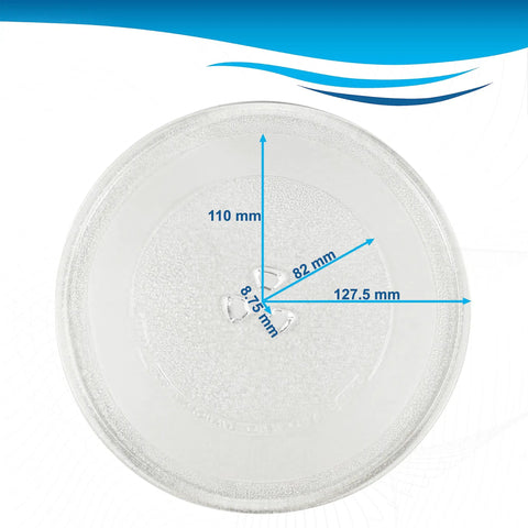 10 Inch Glass Microwave Turntable Tray Replacement That Fits Maytag Samsung GE Panasonic Oster Emerson Daewoo 255mm