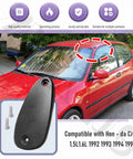 Honda Civic Antenna Hole Plate Cap Cover Kit For 1992 To 2000 1.5L 1.6L Models Replacement, shown with red Honda Civic.