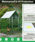 Heavy-Duty Galvanized Steel Chicken Coop Run Built Tough For Backyard Poultry Housing With Weather-Resistant Cover And Secure Mesh Enclosure