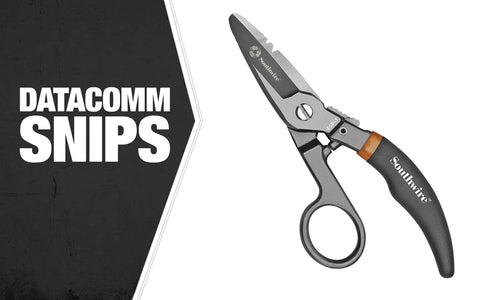 Pro Datacomm Snips For Precise Wire Cutting With Spring Loaded Blade And Textured Double Dipped Grip Serrated Edge