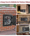 Tough As Nails Cast Iron Fireplace Chimney Cleanout Door 8 By 8 Inch Ash Dump Cover installed on various chimneys