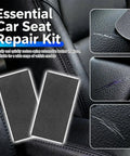 Heavy Duty PU Leather Repair Patches 2 Count 8X4 Inch EZ Peel Self Adhesive Vinyl Tape for fixing car seat scratches.